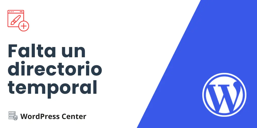 falta un directorio temporal wordpress