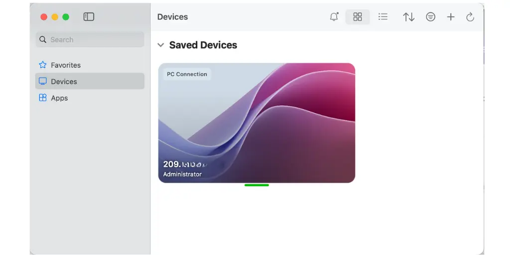 agregar guardar conexion remote a windows server desde mac