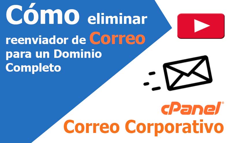 correo electronico eliminar el reenviador de dominio