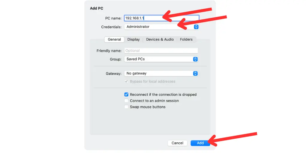 Aplicación Remote Desktop en Mac