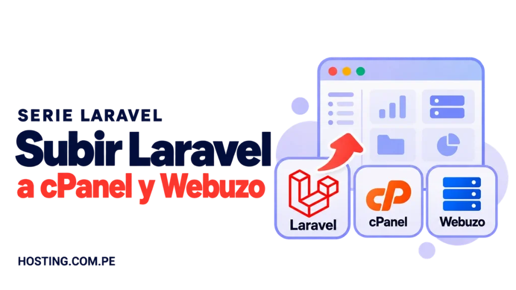 Cómo subir Laravel a cPanel y Webuzo paso a paso (sin SSH)